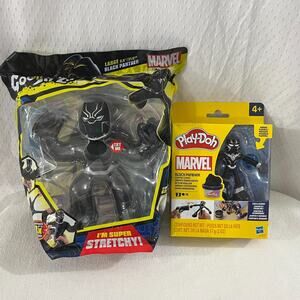 Marvel Black Panther Play-Doh Playset & Goo Jit Zu Supagoo Hero Pack 8” Figure
